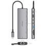 AISENS USB-C Dock 8 en 1 Gris con HDMI 4K y RJ45